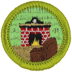 Boy Scout Merit Badge Reading Type H Plastic Back